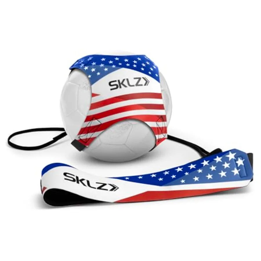Star-Kick Solo Soccer Trainer Hands-Free Kicking and Passing Practice Adjustable Cord and Waistband Multiple Ball Sizes Youth P