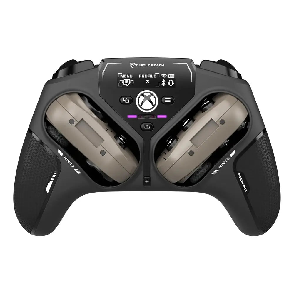 Wireless Pivot Gaming Controller for PC - Rotatable D-Pad, Display, Hall-Effect Sticks, Customizable Buttons, Bluetooth, 20-Hour