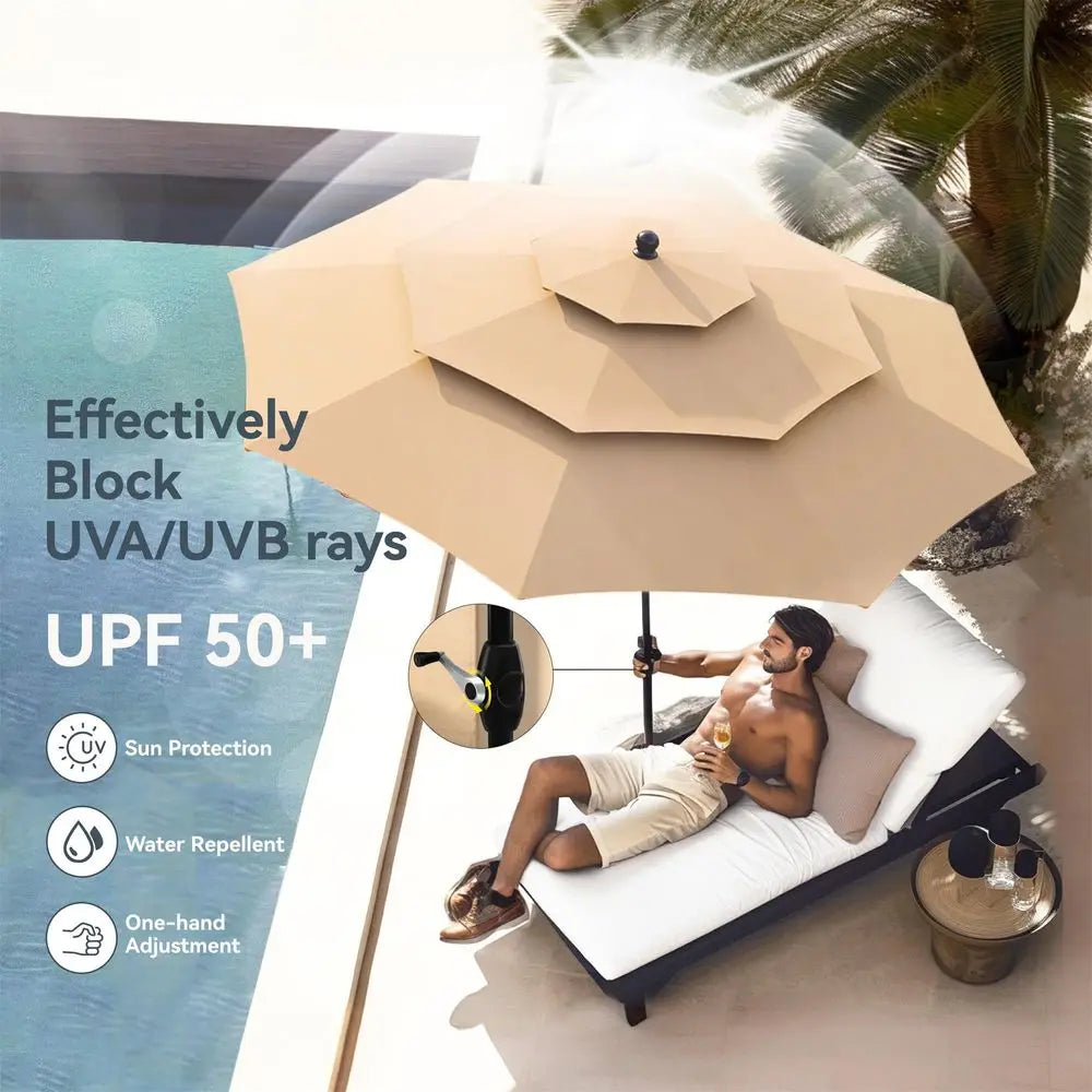 Patio Table and Chairs Dining Set with Umbrella for 4, Outdoor Dining Set with 4 Swivel Patio Chairs, 1 Square Metal Dining Tab
