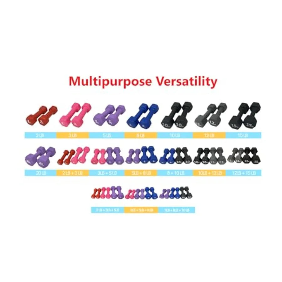 Neoprene Coated Dumbbell Hand Weight Set