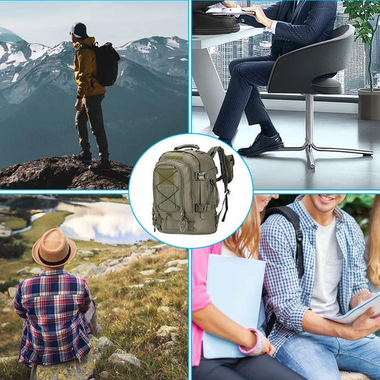 LQARMY 60L Male Travel Tactical backpack  Hiking Camping backpack Expandable Army Backpacks Molle  3 Day Assault Pack Rucksacks