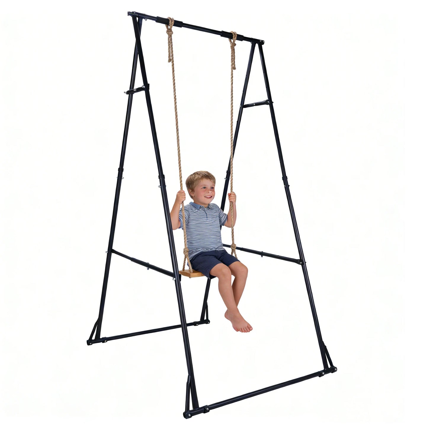 Foldable Free Standing Pull Up Bar Stand Adjustable Pullup Fitness Equipment for Home Gym Strength Training