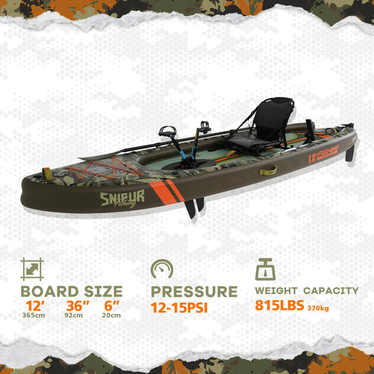 Nawakar Inflatable Kayak Set, Inflatable Kayak Paddles Board ,Fishing Kayak,Portable Touring Kayaks PVC Rafting Adventure Boat