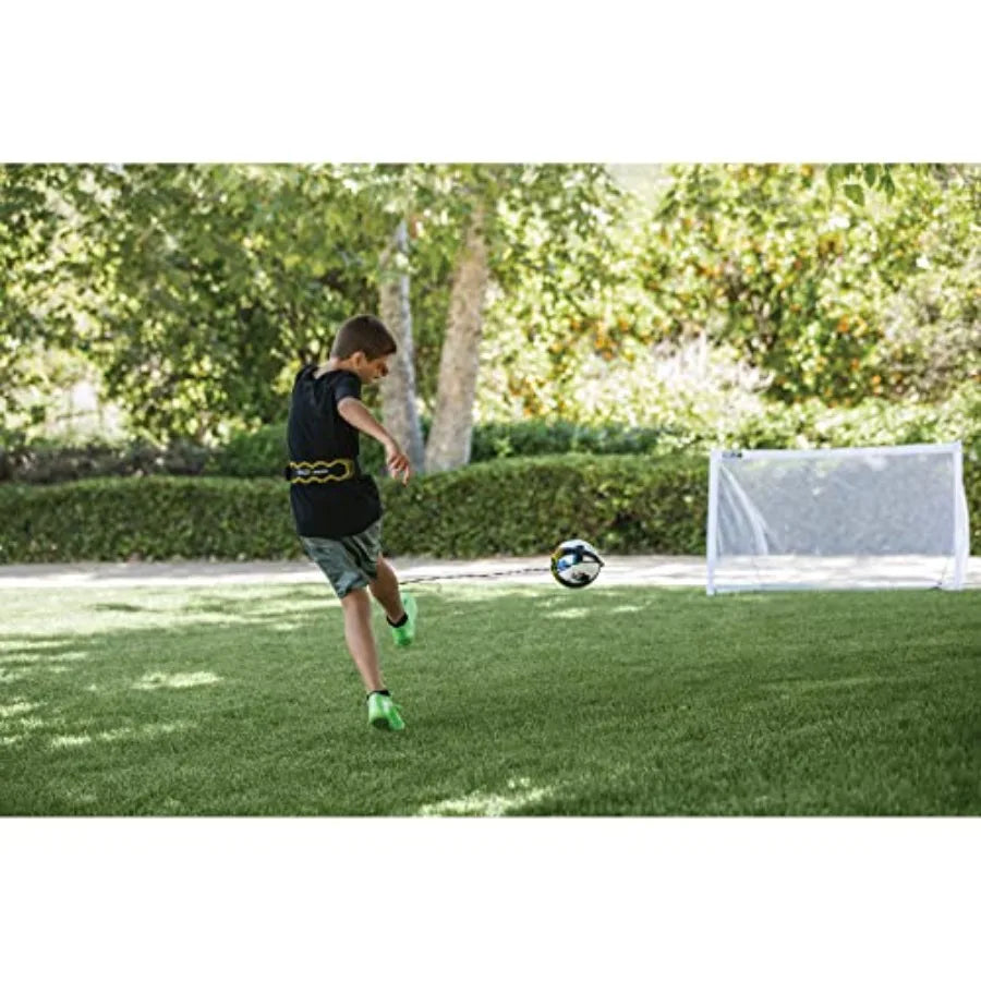 Star-Kick Solo Soccer Trainer Hands-Free Kicking and Passing Practice Adjustable Cord and Waistband Multiple Ball Sizes Youth P
