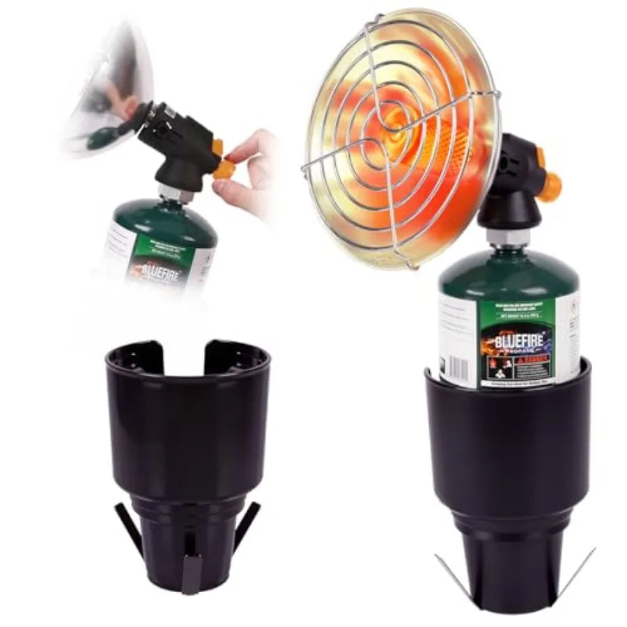 Portable Golf Cart Heater Propane Heater 4100BTU Power with Cup Holder for Garage Patio Camping Tent Hiking Ice Fishing Suitabl