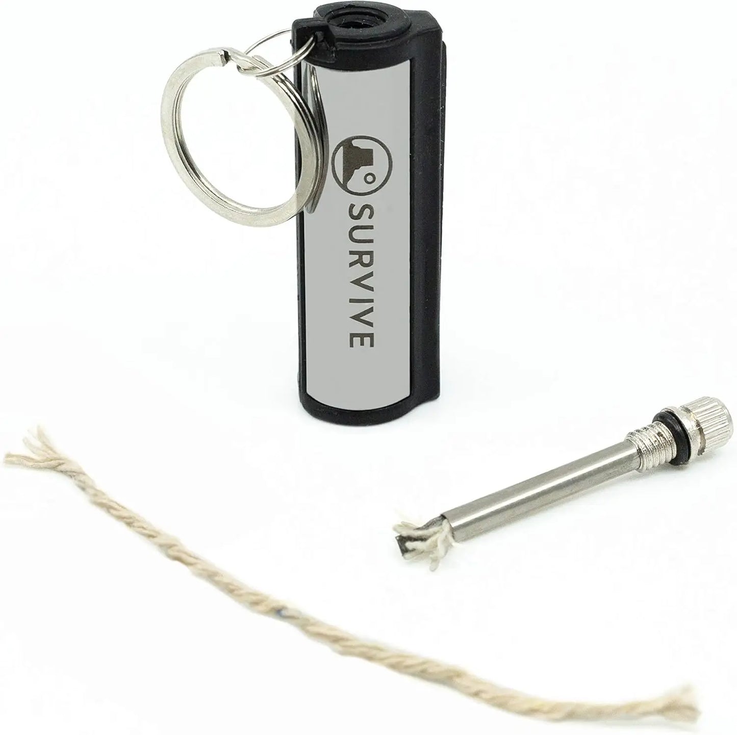 Permanent Fire Starter Keychain, Pack of 5, Waterproof Emergency Lighter for Camping and Survival