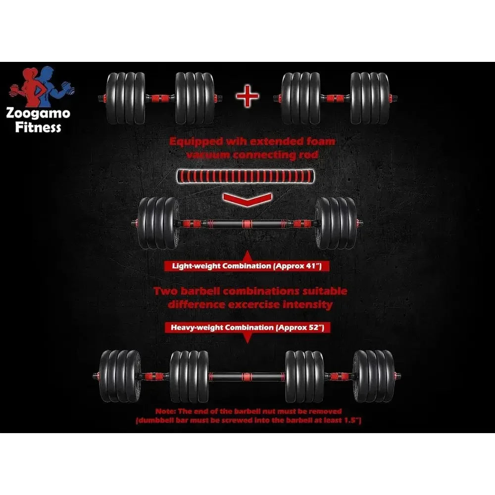 88-110 Lbs Adjustable Dumbbells Set with Contoured Rod, Ab Roller, and Home Gym Workout Equipment