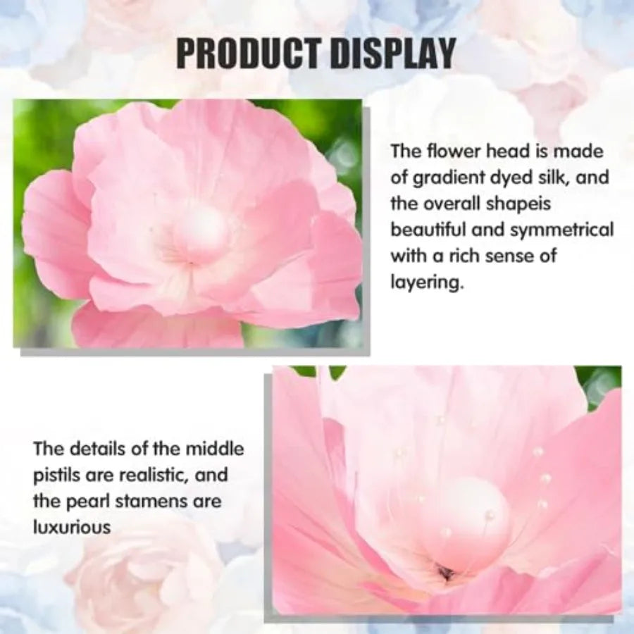 5.6 Feet Large Paper Artificial Flowers Giant Flowers for Decoration Indoor/Outdoor Giant Paper Flowers for Garden Wedding Hote