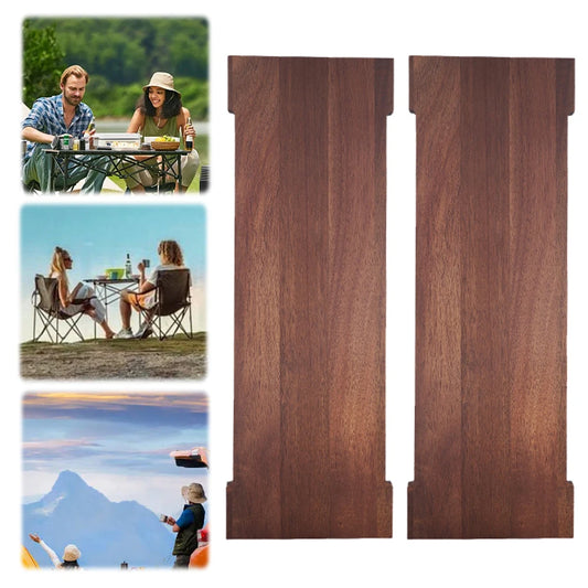 2Pcs Camping Table Unit Board Wooden BBQ Picnic Table Plate Multifunctional Portable Table Unit Plate for Outdoor Camping