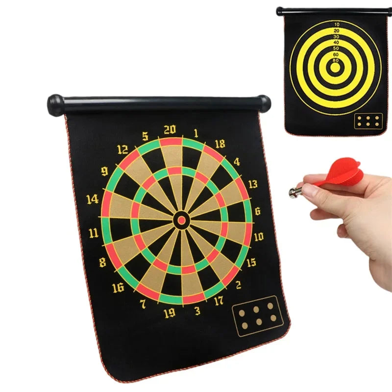 12/15/17 Inches Magnetic Dart Suit Double Sided Flocking Dartboards Plate Of Safety Leisure Board Game Indoor Toys For Children