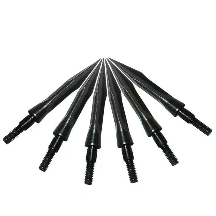 Hunting Arrowheads 12Pcs High Carbon Steel General Thread 112gr Broadheads for Recurve Compound Bow Archery Shooting Target Practice Outdoor Hunting Durable Corrosion-Resistant Accessories