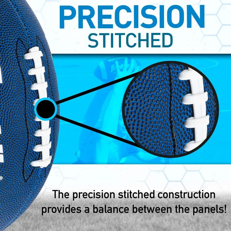 Sports PeeWee Footballs - Extra Grip 1000 - Blue - 1 Deflated Ball w/ Pump