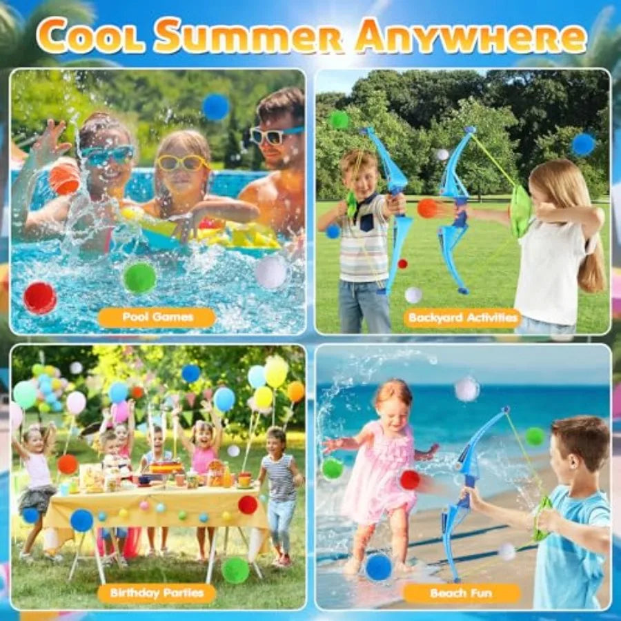 0Pcs Reusable Water Balloons with and Arrow for,Pool Beach Water Fight Equipment for Boys and Girls, Outdoor Summer Toys for Ag