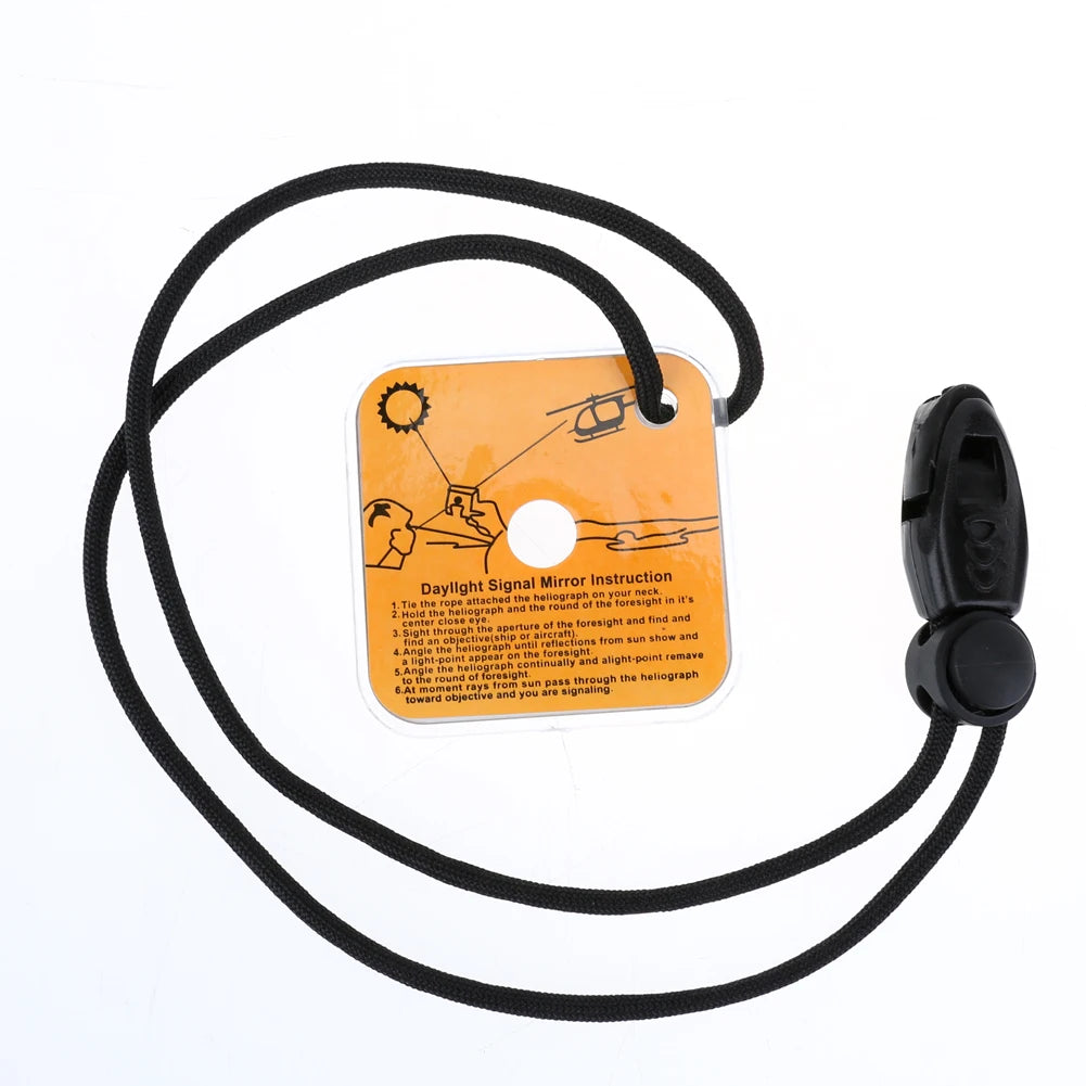 Survival Mirror for Outdoor Survival Signal Sending