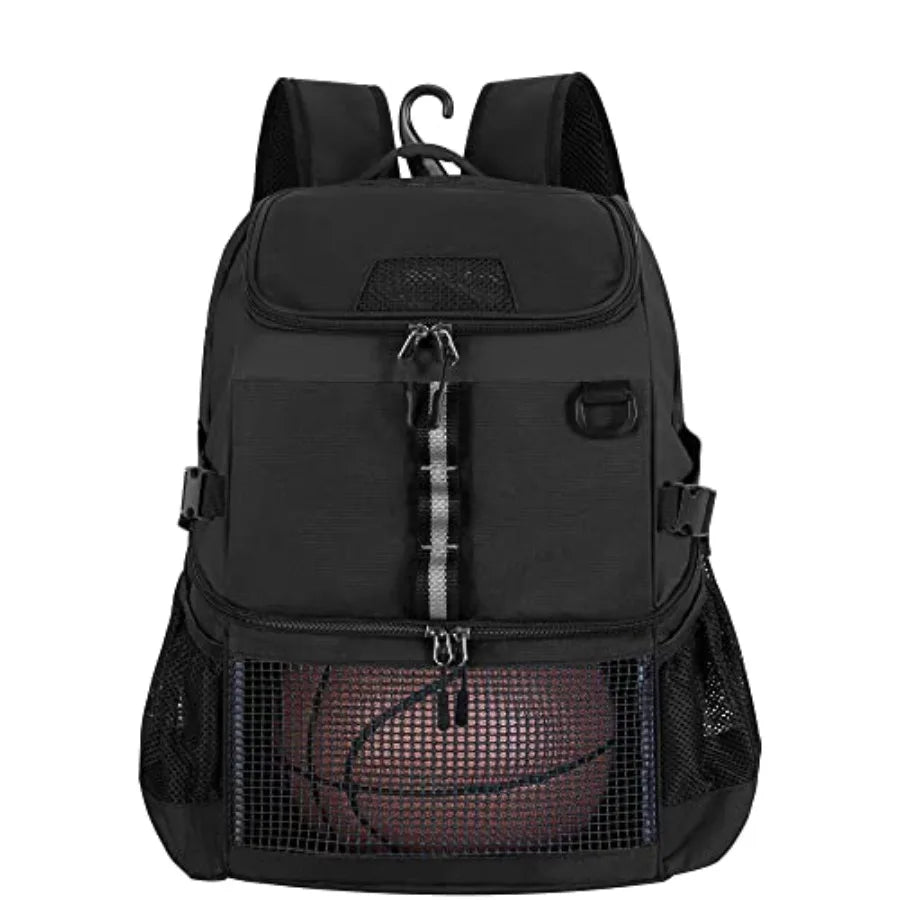 Basketball Bag Soccer Equipment Bag with Ball and Shoe Compartment for Soccer Ball Volleyball Gym Outdoor Travel