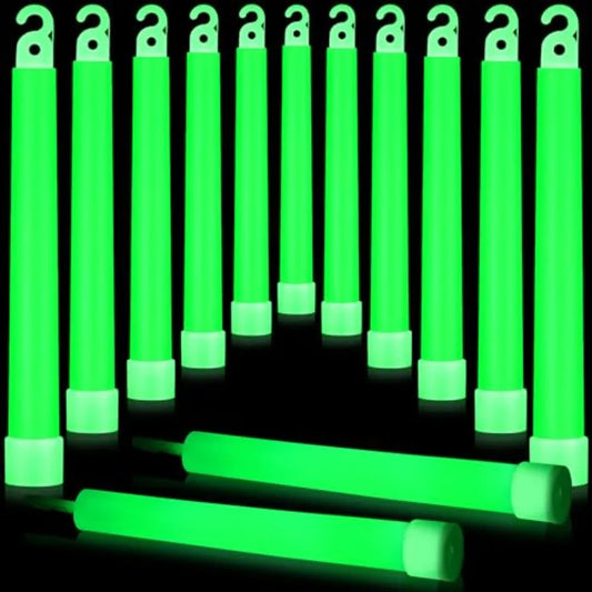 Sotiff Pcs Bright 6 Inch Large Glow Sticks Bulk Emergency Glow in The Dark Sticks with 12 Hour Duration for Camping Hiking Outd