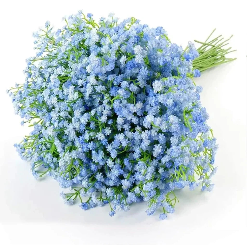 24/48PCS Babysbreath Artificial Flowers, Starry Sky Flowers Artificial Bulk, White Flores Greenery for Wedding Tables Decor