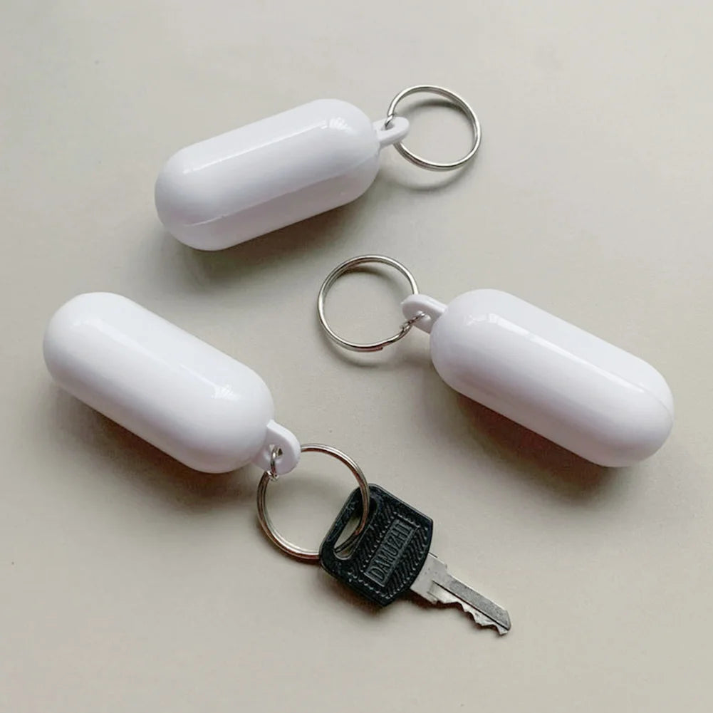 Float Keys Buckle Portable Floating Keychain Plastic Anti-lost Lightweight Swimming Drifting Beach Accessories