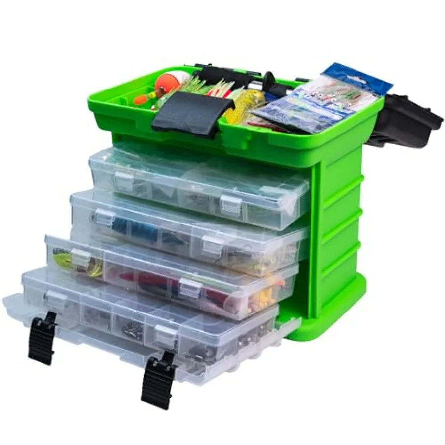 Fishing Lures Kit with Tackle Box Included Crankbait, Minnow, Spinnerbaits, Spoons, Soft Lures, Jigs, Hooks, Bait Rigs, Weights