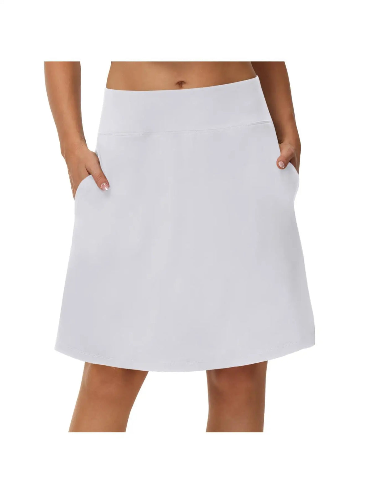 Skorts for Women with Pockets 20" Knee Length Golf Tennis Skirts for Women High Waisted Casual Athletic Skorts