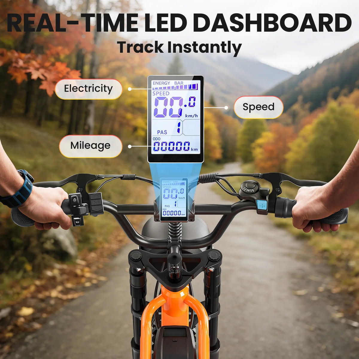 Spacewalk 1500W Fat Tire Electric Bike for Adults, 16' X 4.0' All Terrain Ebike with 720Wh Removable Battery, 70 Miles Range, Dual Suspension, UL2849 Certified Electric Bicycle