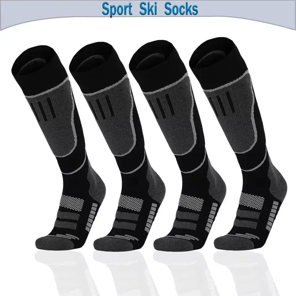 1 Pair Merino Wool Thermal Socks Men Women Winter Long Warm Compression Socks For Ski Hiking Snowboarding Climbing Sports Socks