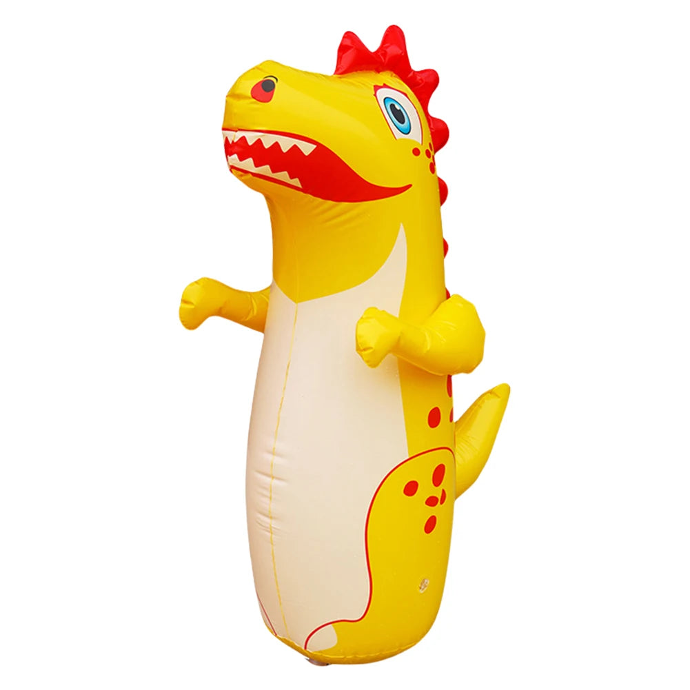 Inflatable Punching Bag Leakproof Inflatable Dinosaur  Tumbler Punching Bag PVC Tumbler Sandbag for Karate Taekwondo MMA