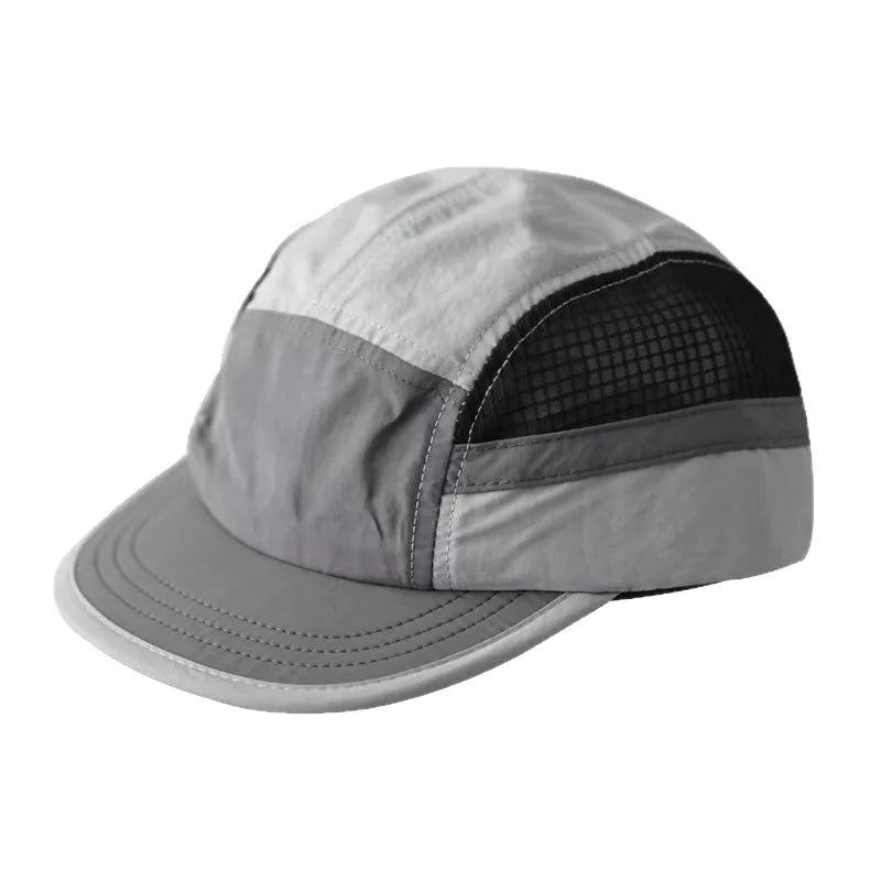Casual Adjustable Sports Summer Breathable Five-panel Hat Quick-drying Waterproof Sports Hat UV Protection Running Sports Caps