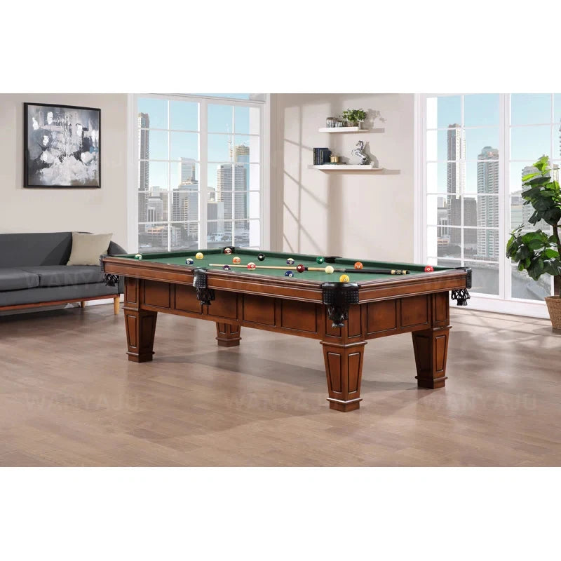 Premium Custom-Made Slate Carving Pool Tables 7FT 8FT 9FT American Style Claw Billiard Table for Sale