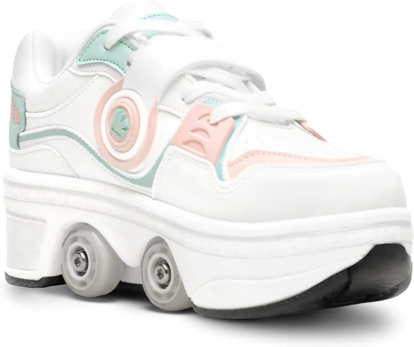Women's Retractable Roller Skates for Indoor and Outdoor Use with Adjustable Wheels