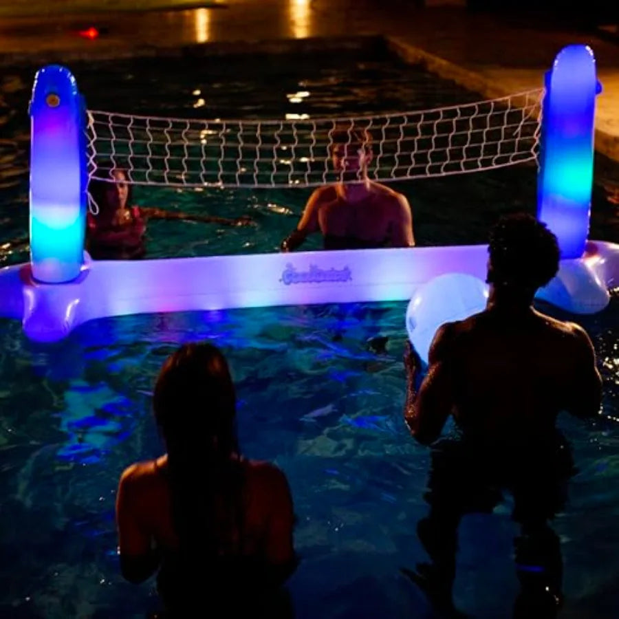 Illuminated Giant Floating LED Volleyball Set