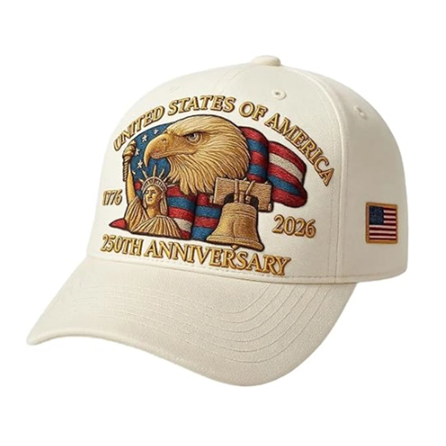 US 250th Anniversary Cap Patriotic Baseball Cap US 250th Anniversary Tribute Hat Trucker Hat for Men and Women