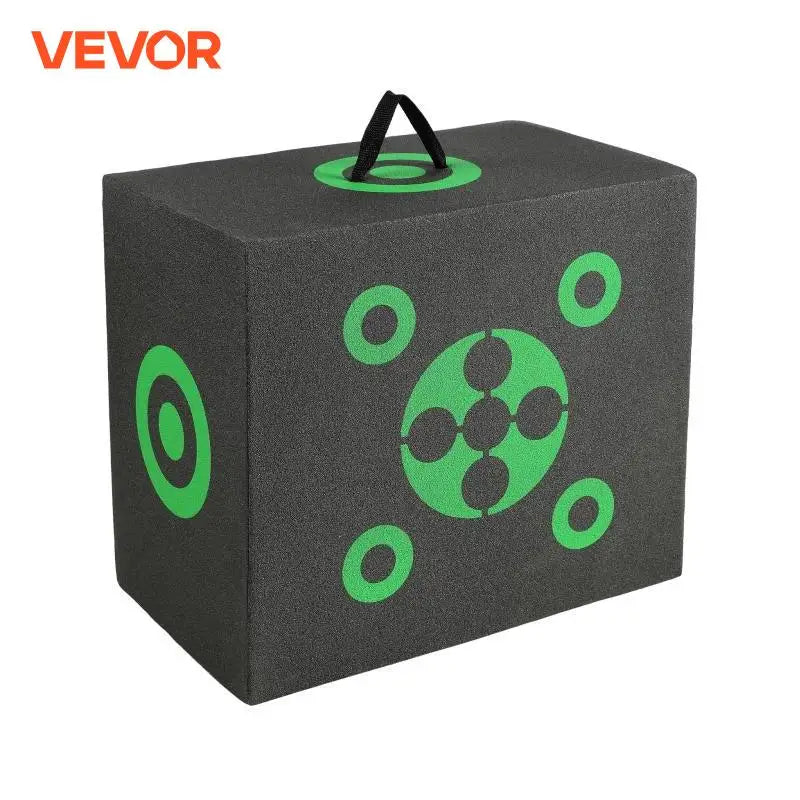 VEVOR 16"x18" Archery Target All-side Shotting Archery Arrow Target  Outdoor Portable Archery Target with Carry Handle  Black
