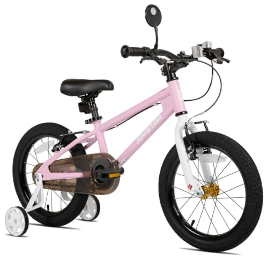14 16 18 20 Inch Bike with Training Wheels BMX Style Bicycle for Toddlers Boys Girls Ages 3-12 Dual V-Brake Adjustable Seat Mul