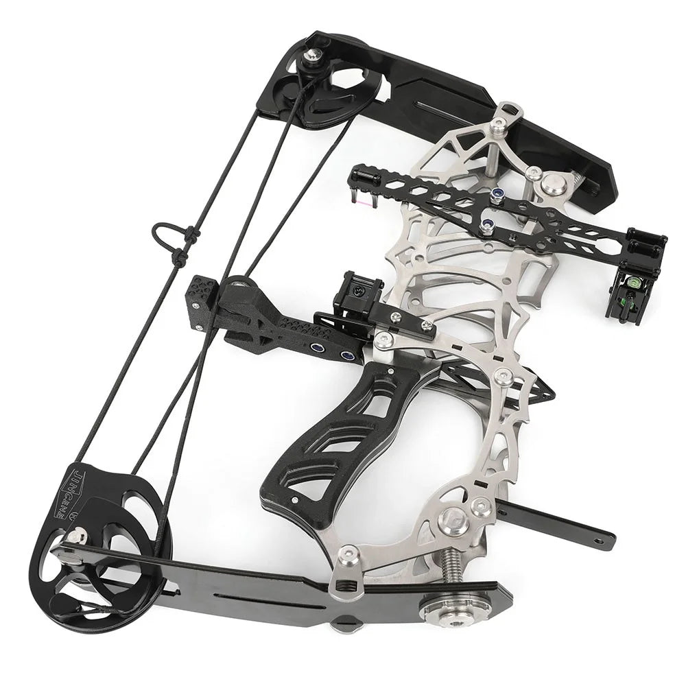 Archery Compound Bow 15-32lbs Adjustable for Beginners Right Hand Carbon Fiber Grip Arrows Youth Target Practice Archery Set