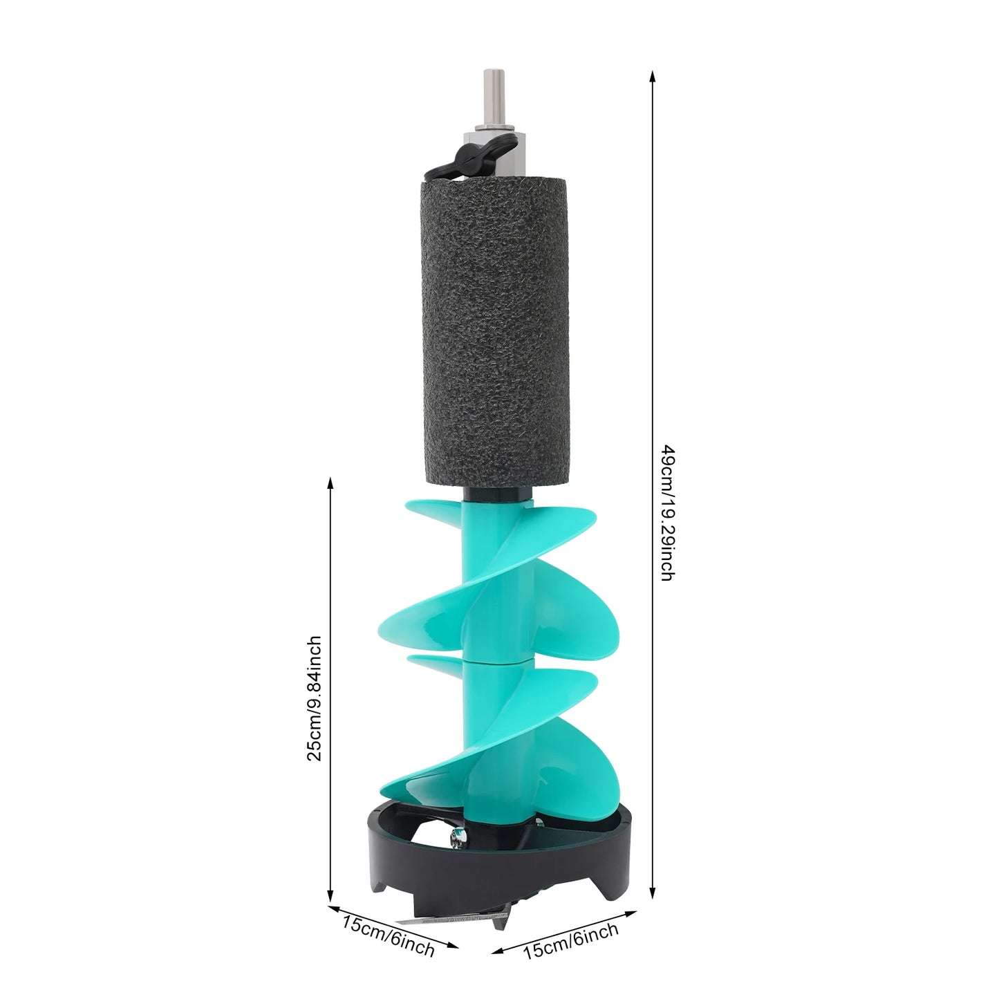 19.29in Ice Drill Auger Nylon Ice Fishing Auger Replacement Part Ice Fishing Auger Outdoor Tool