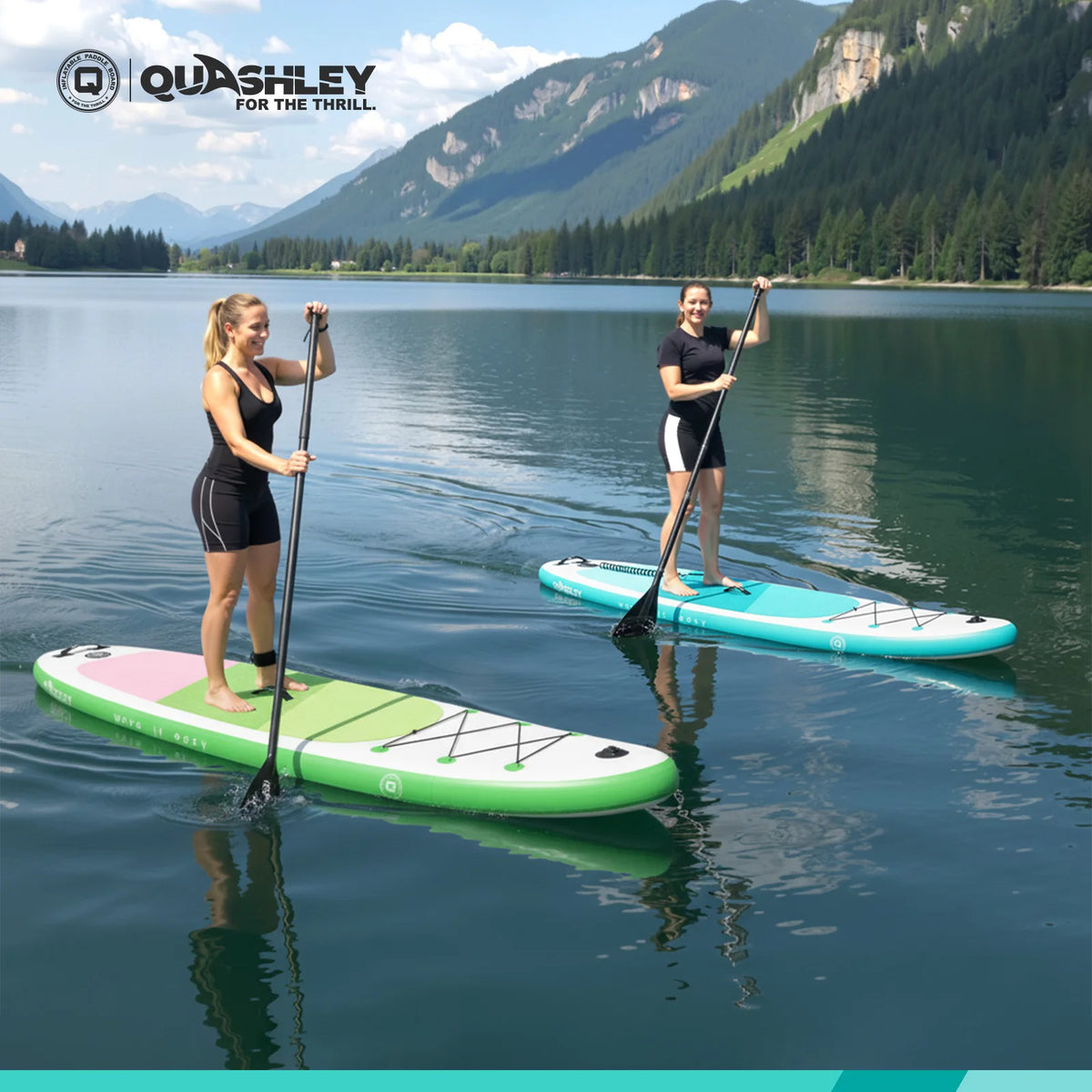 320*86*15cm Inflatable SUP Stand-Up Paddle Boards for All Skill Levels Ultra-Light Paddleboard with Durable SUP Accessories