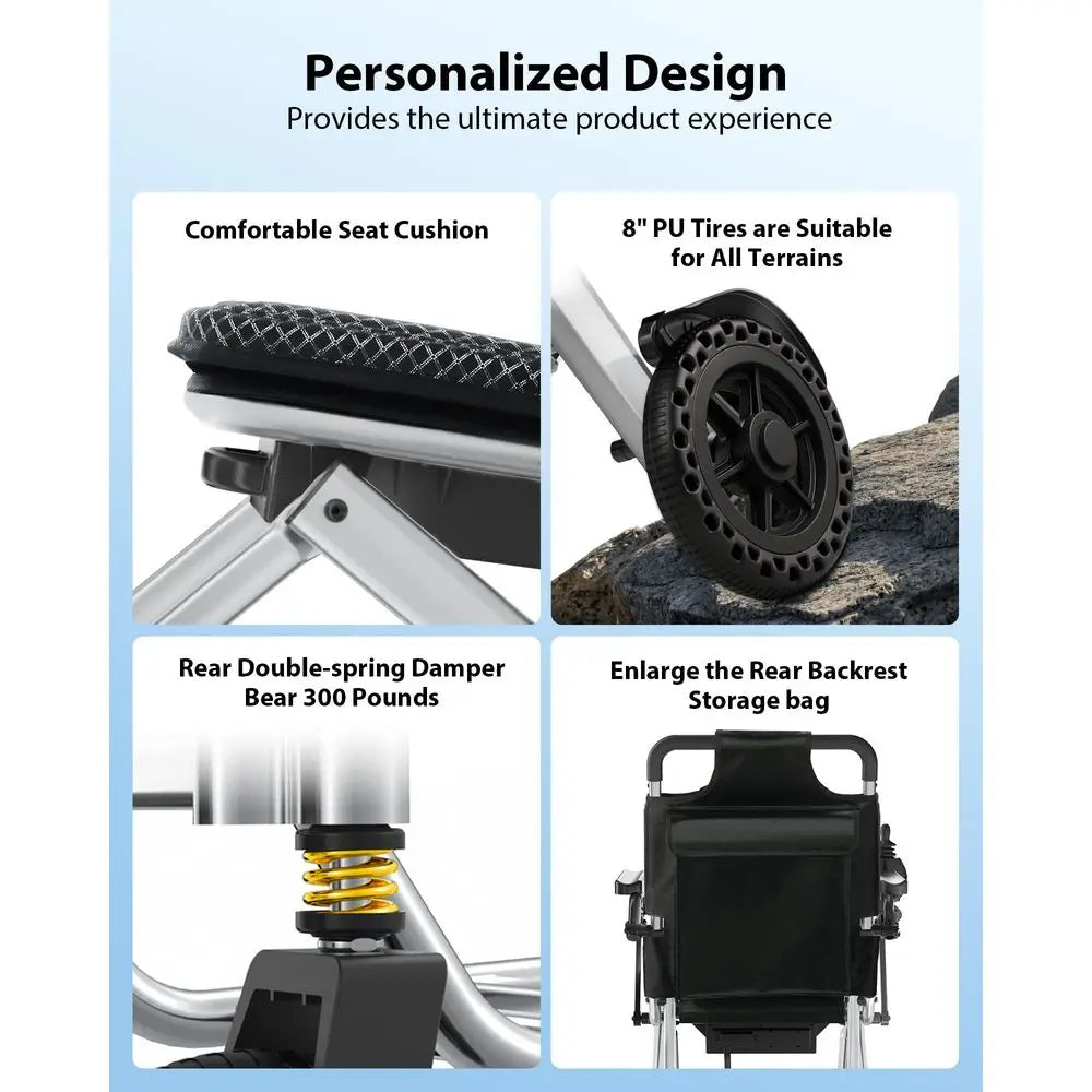 Lbs Lightweight Electric Wheelchair, Electric Wheelchairs for Adults Foldable, 15 Miles Range Motorized Wheelchair for Seniors,