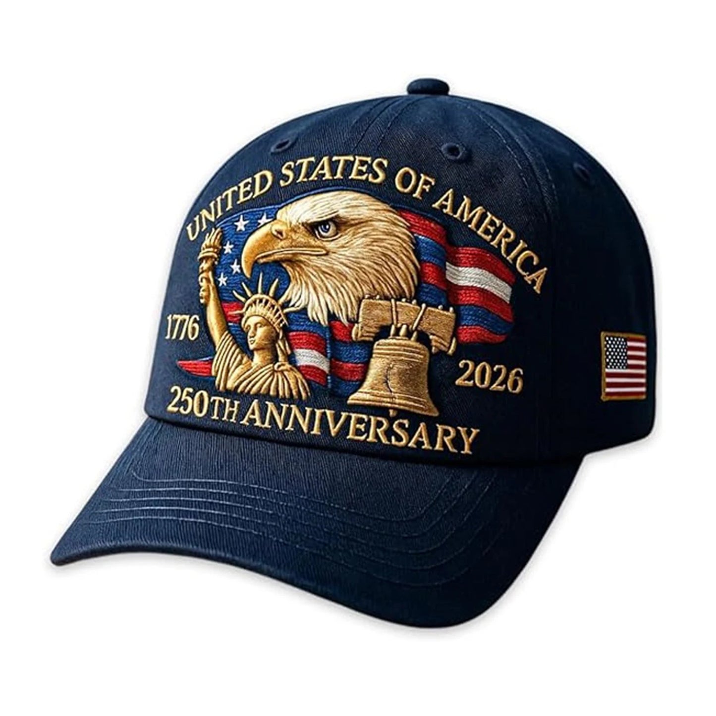US 250th Anniversary Cap Patriotic Baseball Cap US 250th Anniversary Tribute Hat Trucker Hat for Men and Women