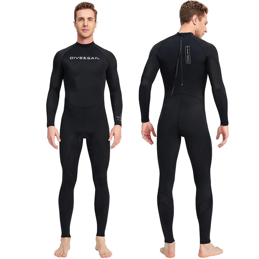 Men Diving Protection Clothes Cold Proof Sunscreen Snorkeling Surfing Swimsuit Warm with Zipper Anti-scratch Outdoor Accessories