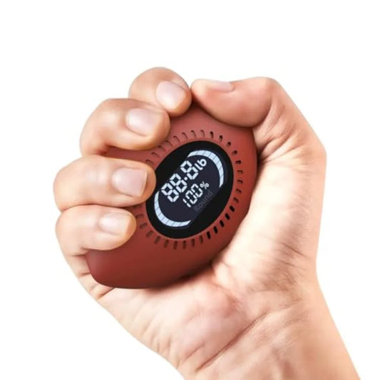 Digital Stress Relief Grip Ball for Adults 220lbs Hand Strength Tester with Progress Bars Cheer Sound Forearm Strengthener Fitn