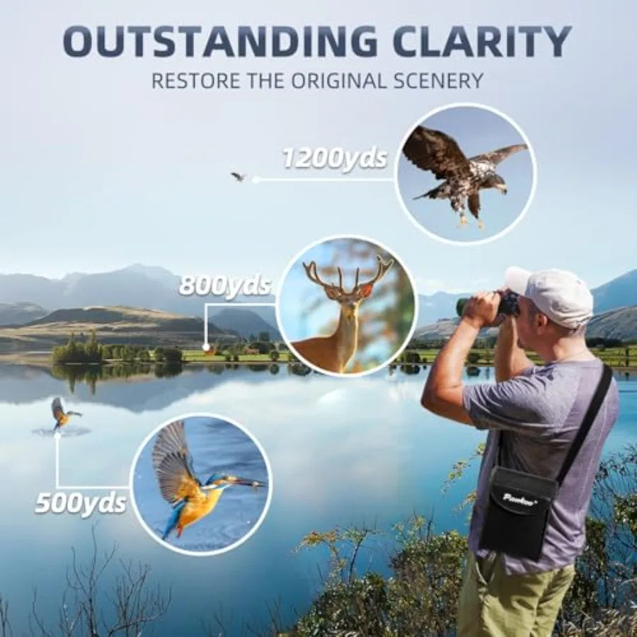 12x60 Powerful Binoculars for Adults with Smartphone Adapter Tripod Plus Portable Bag BAK4 Prism FMC Lens Large Vision Ideal fo